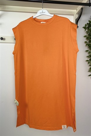 SOUL Soul 30725 Basic Sifir Kol T-Shirt - Oranj